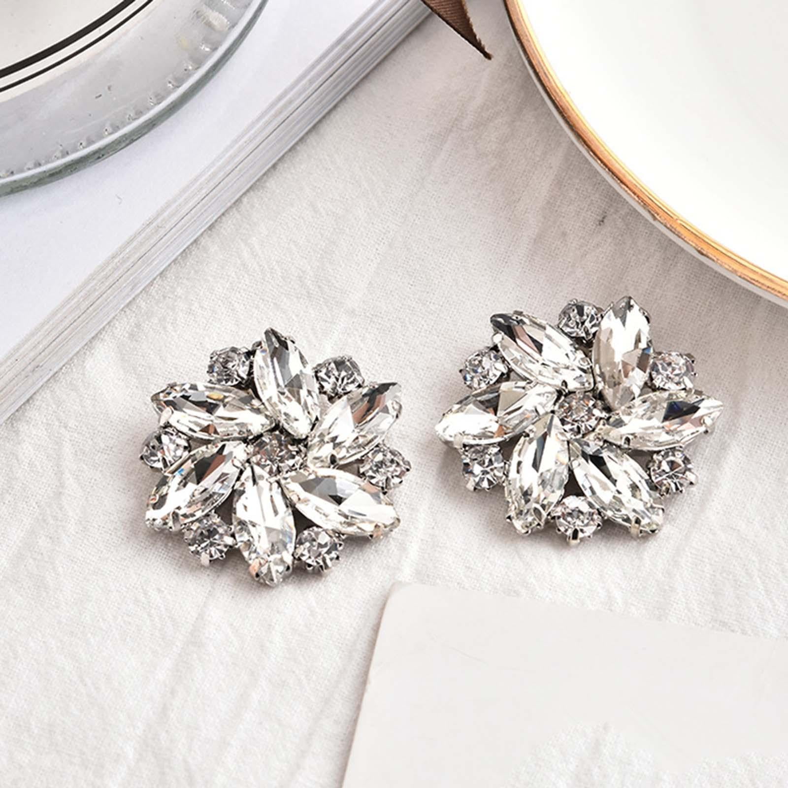 2x Removable Rhinestone Shoe Shoes Jewelry Decoration