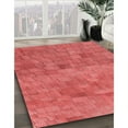 thumbnail image 3 of Ahgly Company Machine Washable Indoor Round Transitional Red Area Rugs, 5' Round, 3 of 7