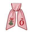 Christmas Wreath Sash with Red Bow Design - Letter Ribbon - Holiday ...
