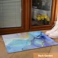 thumbnail image 2 of Blue Abstract Marble Doormat, Indoor Outdoor Decor Patio Mats Entrance Door Mats Non-Slip Outside Inside Floor Mat Rugs for Home Decor 17x30 Inch，House Warming Gift, 2 of 6