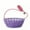 Purple, variant on Easter Basket with Bunny Shape Handle, Empty Wicker Bunny Basket for Easter Eggs, Cute Organizing Basket Easter Decorations for Picnic Gift Packing Candy Storage Party Supplies Brown