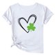 thumbnail image 5 of Camiseta de Manga Corta de Cuello Redondo Impresa de Primavera Superior de las Mujeres, Mezcla Ligera de Poliéster para Uso Diario Y de Fiesta Casual, 5 of 9