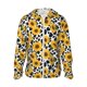 thumbnail image 1 of Balery Cow Print Sunflower Sudadera ligera de manga larga con capucha y protección solar UPF 50+ para hombre y mujer, ideal para pesca y running-Large, 1 of 7