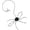 Black, variant on Mooipur Cat Wand Spider Refills, Teaser Wand Cat Toy Replacement, Spider Replacement Refills, Cat Spider Toys, Interactive Cat Toy Attachment for Indoor Cats and Kitten, (Black,1)