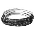 thumbnail image 2 of Tnobhg 1 Roll Rhinestones Strip Shine Self-Adhesive Car Interior Exterior Decorative Strip DIY Jewelry Accessories, 2 of 7