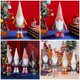 thumbnail image 5 of Gnomos navideños grandes de pie, gnomo sueco Tomte grande de 24 pulgadas, peluche con patas de resorte retráctiles, gorro de punto, adornos navideños escandinavos, decoración navideña para el hogar, 5 of 8