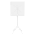 thumbnail image 5 of Compamia Sky Square Folding Bar Table 24 inch White, 5 of 11