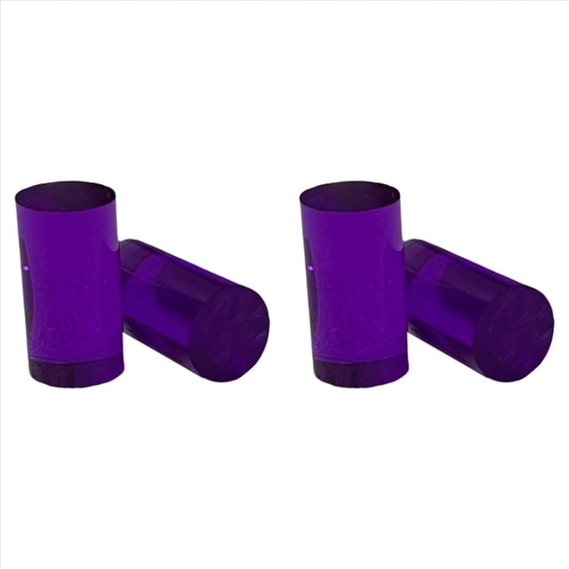 4 Casquillos Acrílicos de Colores para Tacos de Billar, Redondos, de Salto y Quiebre, de 15 mm de Diámetro Exterior X 28 mm de . Accesorios de Billar C