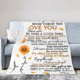 thumbnail image 1 of LHSHID To My Daughter Throw Blanket Soft Fuzzy Fleece Blanket For Couch Bed Living Room Decoration 60x80in, 1 of 5