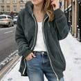 thumbnail image 2 of Garbnen Kids Fleece Jacket Full-Zip Hooded Fall Winter Fuzzy Coats for Girls Fleece-Lined Sherpa Kids Jackets Boys with Pockets 11-12 Years, 2 of 7