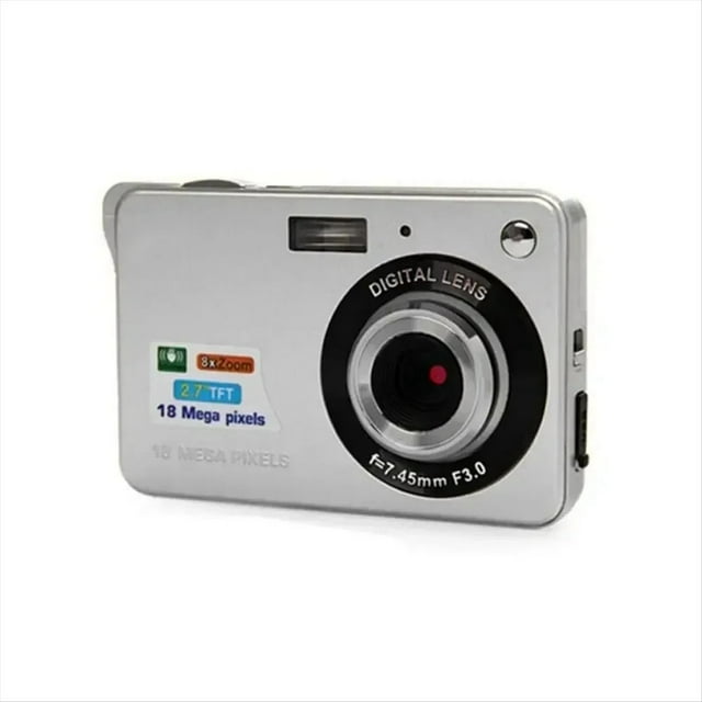 CáMara Digital HD de 18 MP con Pantalla LCD de 2,7 Pulgadas, BateríA Recargable, VíDeo FotográFico HD para FotografíA en Interiores y Exteriores