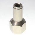 thumbnail image 1 of Brass Straight Female Push To Connect Fitting 5/16" OD x 1/4" NPT Female, 1 of 1