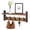 Rustic Brown, variant on Sorbus Maple Wood Wall Mount Coat Rack with Shelf and 5 Heavy-Duty Hooks, 15.75"