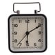 thumbnail image 1 of Reloj despertador cuadrado de metal, silencioso, sin tictac, funciona con pilas, con luz, para dormitorio, fácil de usar, 1 of 7