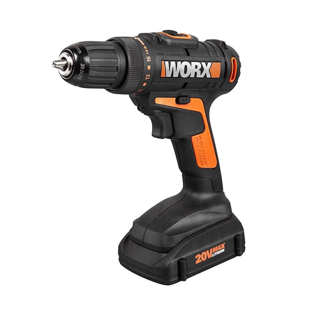 Worx 20V Cordless Drill & Driver w/2 Batteries Driver Drill, Open Box