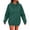 Solid Colors, variant on Women's Pullover Hoodie, Solid Long Sleeve Sweatshirt with Drawstring Hood and Kangaroo Pocket