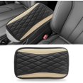 thumbnail image 1 of LAICAIW Car Center Console Cover, Universal Leather Waterproof Armrest Seat Box Cover Protector, Comfortable Car Decor Accessories Fit for Most Cars, Vehicles, SUVs-khaki, 1 of 7