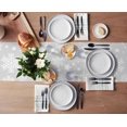 thumbnail image 3 of Christmas Table Runners 90 inches Long, Winter White Snowflake Grey Table Runner Farmhouse Dresser Scarves,Christmas Table Runner Decoration for Dining Coffee Table Holiday Party Wedding, 3 of 8
