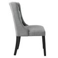 thumbnail image 4 of Side Dining Chair, Light Grey Gray, Fabric, Kitchen Cafe Bistro Hospitality Restaurant, Modern Contemporary HB32934, 4 of 8