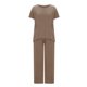 thumbnail image 5 of ICHUANYI Clearance Women's Summer Suit Fashion Short Sleeve Solid Color Trousers Casual Two-Piece Suit(Khaki, S) ICHUANYI WER2023080914909, 5 of 6