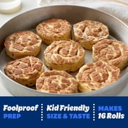 Pillsbury Cinnamon Rolls with Original Icing, Refrigerated Canned Pastry Dough, Value 2-Pack, 16 Rolls, 24.8 oz