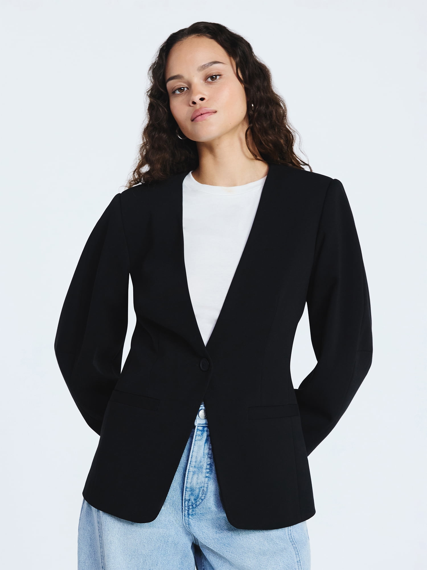 Scoop Women's Barrel Sleeve Blazer, Sizes XS-XXL