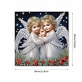 thumbnail image 3 of 5D Diamond Painting Kit Christmas Angel Design Diy Wall Art Decor 11.81X11.81 Inches, 3 of 4