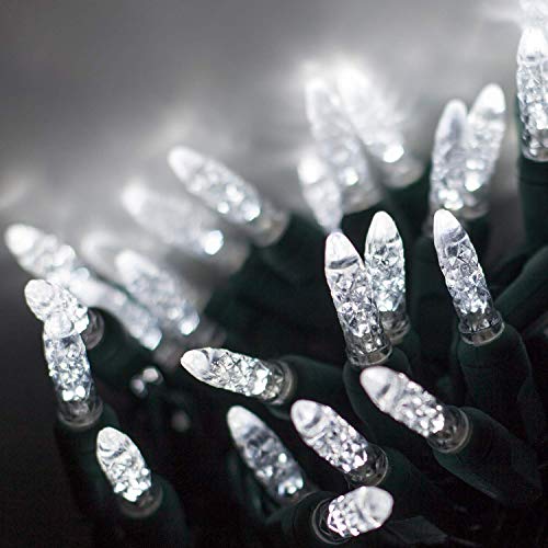 70 M5 LED Cool White Christmas Lights, 24 Ft LED White Christmas Lights