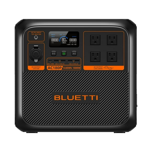 BLUETTI Premium Series AC180P Portable Power Station | 1,440Wh