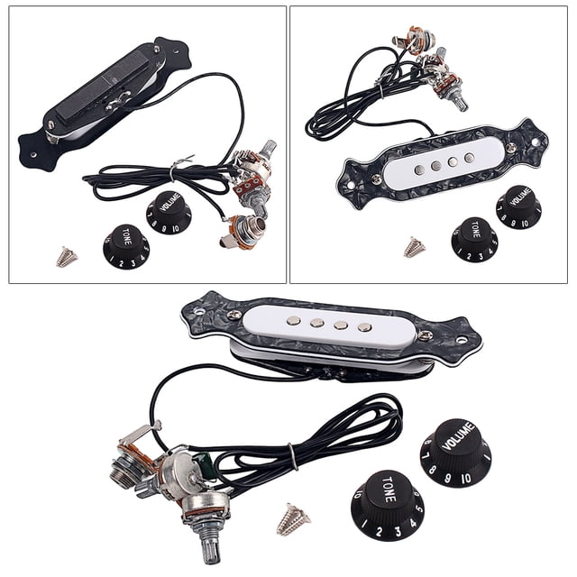 Milisten Pre Soundhole Pickup Con Control De Tono Y Volumen Para Guitarra Acústica