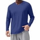 thumbnail image 1 of Camisa de Manga Larga de Ajuste Seco de los Hombres de Color Sólido Cuello en V Suelto, Sudadera de Manga Larga para Hombres para Correr Y Deportes Al Aire Libre, 1 of 8