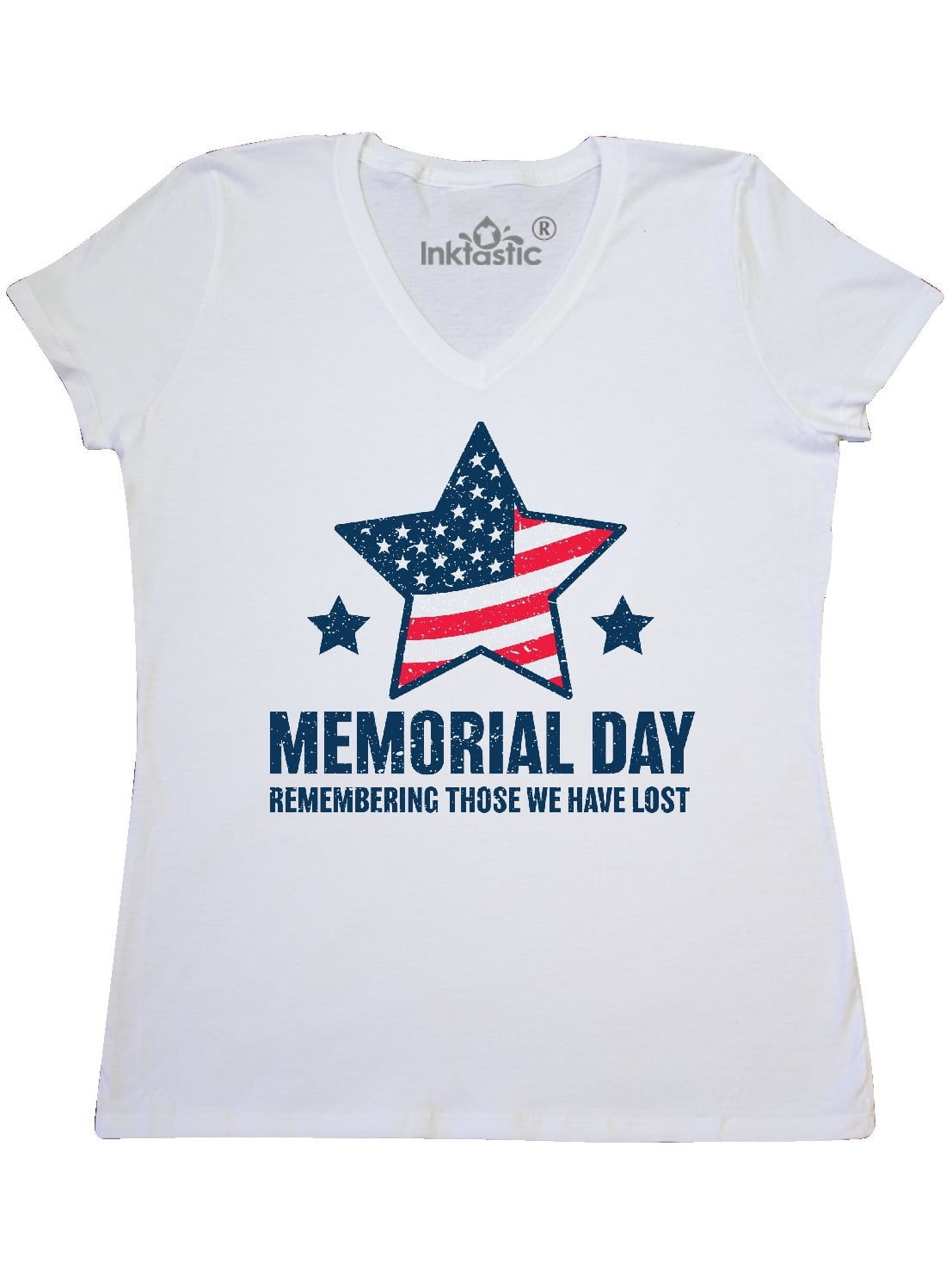 INKtastic Memorial Day Grunge Remembering Those We Have Lost Women's