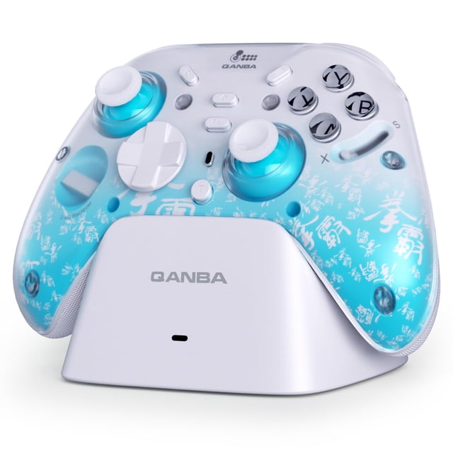Controlador de juegos Qanba Phantom inalámbrico de triple modo con giroscopio de 6 ejes