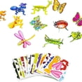 thumbnail image 1 of Dsscvnef 25PCS Puzzle 3D Cartoon Insec T Puzzle 2024 Children's 3D Puzzle Toy 3D Puzzle Cartoon Boys and Girls Puzzle Toy Kids Building Circuit Maze Jr Multiplication compatible with Machine, 1 of 9