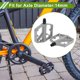 thumbnail image 2 of Pedal de bicicleta de aleación de aluminio único, plano y universal, sin tiras reflectantes, gris, adecuado para 14mm, antideslizante para BMX y MTB, 2 of 7