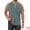 Green, variant on DARING DIVA Men's Raglan Henley Retro Short Sleeve Button Down T-Shirt M Black