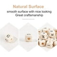 thumbnail image 5 of 1000pcs 8mm Alphabet Wooden Beads Random Letter Wooden Beads Square Wooden Loose Beads Natural Cube Wood Beads with Initial Letter for Jewelry Making and DIY Crafts diy making, 5 of 9