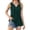 02# Dark Green, variant on Qwertyu Womens Tank Tops V Neck Summer Casual Loose Workout Sleeveless Tops Flowy Boho Racerback Blouses Blue L
