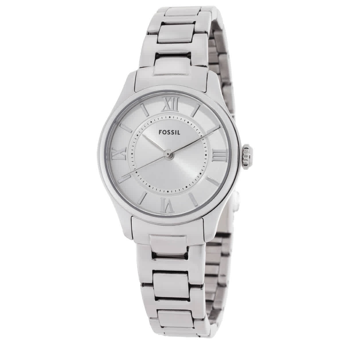Fossil Women's Jacqueline Three-Hand Day-Date, Stainless Steel
