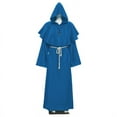 thumbnail image 1 of Disfraz de cosplay de Halloween, túnica de monje medieval, disfraz de mago, traje de sacerdote, 1 of 6