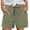 A-Army Green1864, variant on XIAONU Womens Solid Layered Shorts Drawstring Waist Side Pockets Shorts