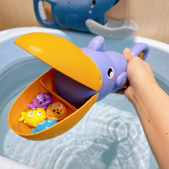 EGNMCR Children's Bath Time Water Playing Toys Big And Little Fish - Creatives And Educational Summer Bathtub Funny Plastical Fishes Game