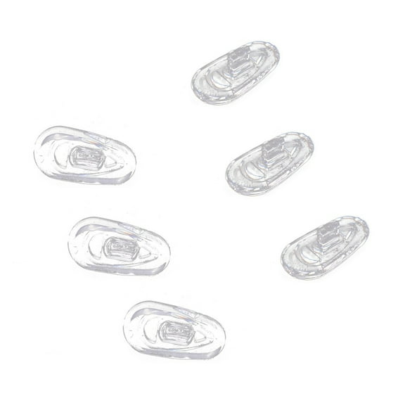 75 Pairs Silicone Eyeglass Nose Pads Oval Push On