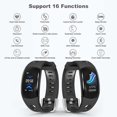 thumbnail image 4 of Fitness Tracker 3D Color Screen w/ Heart Rate Monitor Pedometer Calorie Counter Sleep Monitor Stopwatch IP67 Waterproof Smart Watch for Women Men Android IOS, 4 of 8