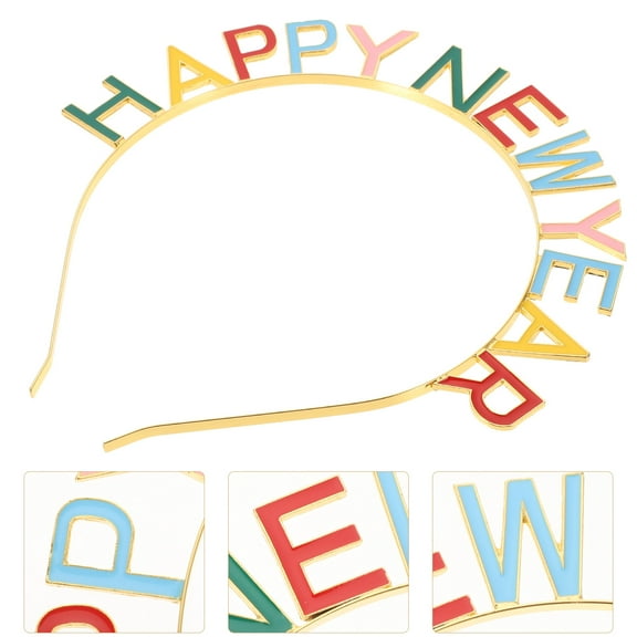 GOOHOCHY New Years Eve Accessories for Women Headbands Adults Party Hairband