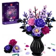 thumbnail image 1 of Set de Construcción de Ramo de Flores TYCOLE Rosas Moradas Botánicas, 1 of 7