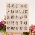 thumbnail image 3 of LZBRDY 5.5×7.1 Inch 26 Capital Alphabet Letters with Butterfly Flower Leaves Decors Clear Stamps for Card Making Scrapbooking Birthday Thanksgiving Christmas Craft Silicone Stamps, 3 of 8