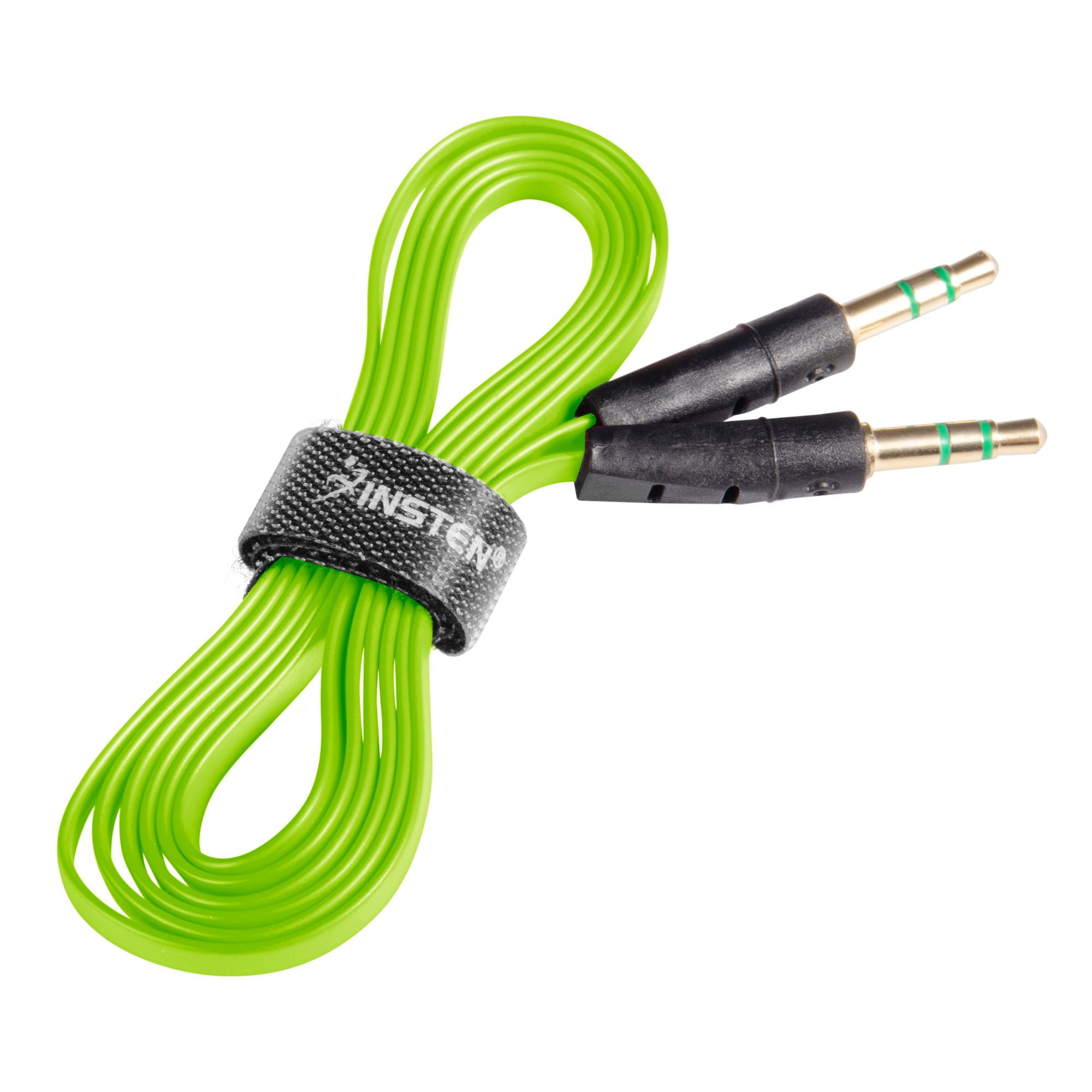 Insten 3.5mm Aux Auxiliary Audio Stereo Extension M/M Cable 3' Green