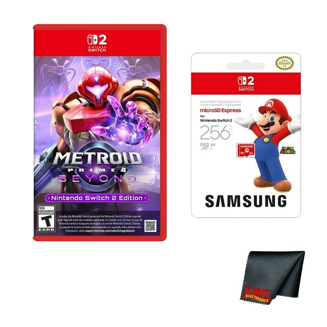 Nintendo Metroid Prime 4: Beyond Switch 2 Edition + Microfiber Cleaning Cloth