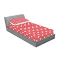 thumbnail image 2 of Ambesonne Floral Fitted Sheet & Pillow Sham Set, Pattern Daisy, Twinxl, Pink White Marigold, 2 of 2